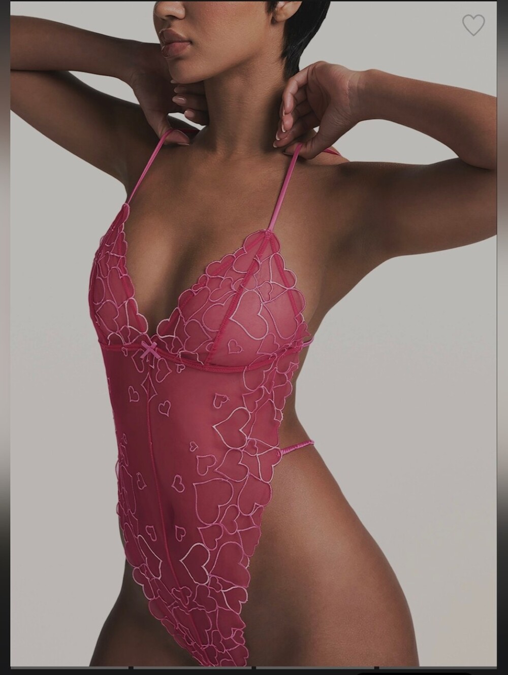 SKIMS Embroidered Tulle Teddy XL